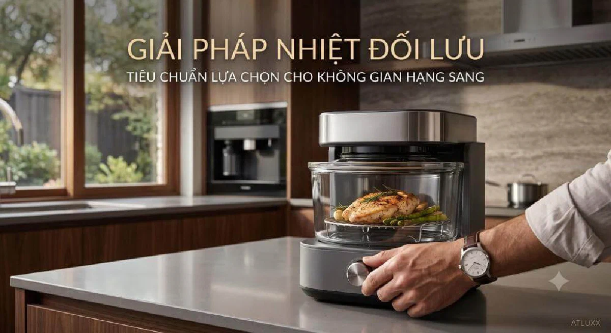 Giải pháp nhiệt đối lưu: Tiêu chuẩn lựa chọn nồi chiên không dầu cho không gian bếp cao cấp