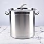 Nồi inox công nghiệp ATMAX AT-NCN100 (100L, inox 201, đáy liền 5 lớp ~ 4 ly, thân 1 ly, 50x50cm)