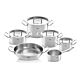 Bộ nồi Fissler Pure Profi set 6 món nắp inox