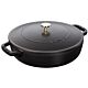 Nồi gang Staub Braiser Chistera Lid 28cm - Màu đen, sản xuất tại Pháp, dùng để ninh hầm thực phẩm