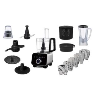 Máy xay đa năng Panasonic MK-F800SRA (Nhật Bản), công suất 1000w, 5 menu tự động, 13 phụ kiện giúp xay ép vắt trộn thực phẩm dễ dàng