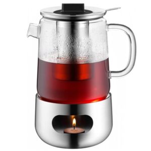 Máy pha trà và giữ ấm WMF Tea pot with strainer & rechaud SensiTea (Đức)