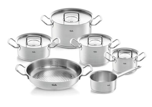 Bộ nồi Fissler Pure Profi set 6 món nắp inox
